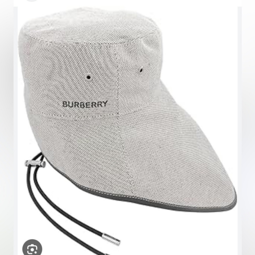 BURBERRY Ladies Logo-Print Fisherman Bucket Hat - Picture 3 of 4